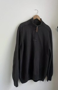 Fat Face mens zip Neck -elbow Patches jumper size XXL- Camping Hiking 