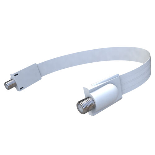 Ultra Flat Ghost Wire Flat RG6 Coax Jumper Cable Extreme Slim F Female to Female - Picture 2 of 10