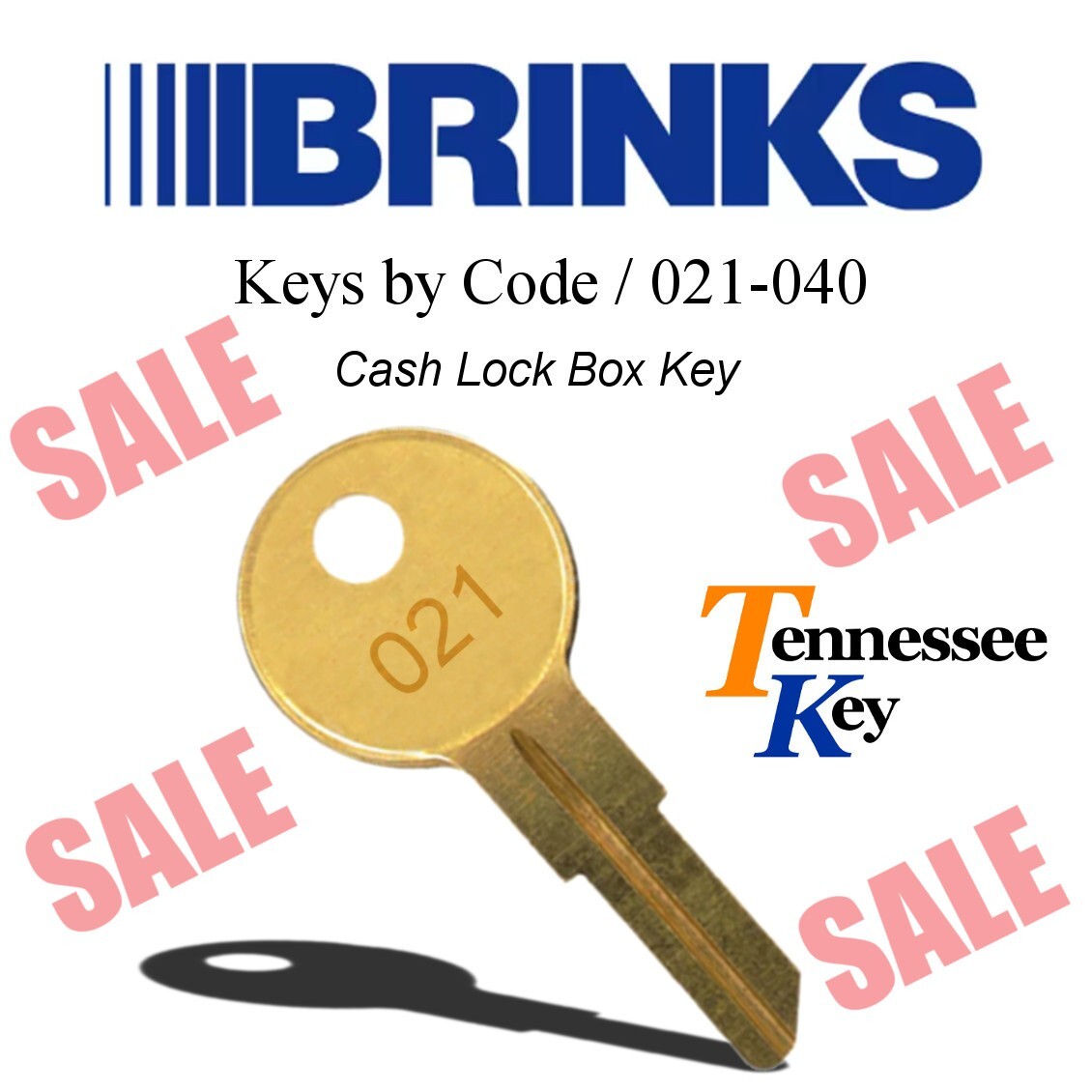 Brinks Cash Lock Box Replacement Key / Single sided Keys Brinks Cash Lock Box Replacement Key / Single sided Keys