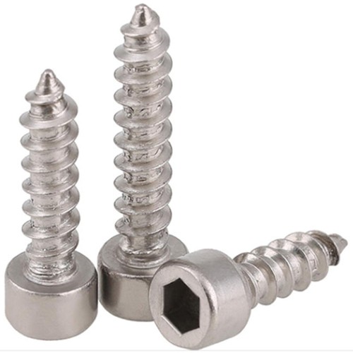 M3.5 304 Stainless Steel Allen Hex Socket Cap Head Self Tapping Screws bolts - Picture 4 of 4