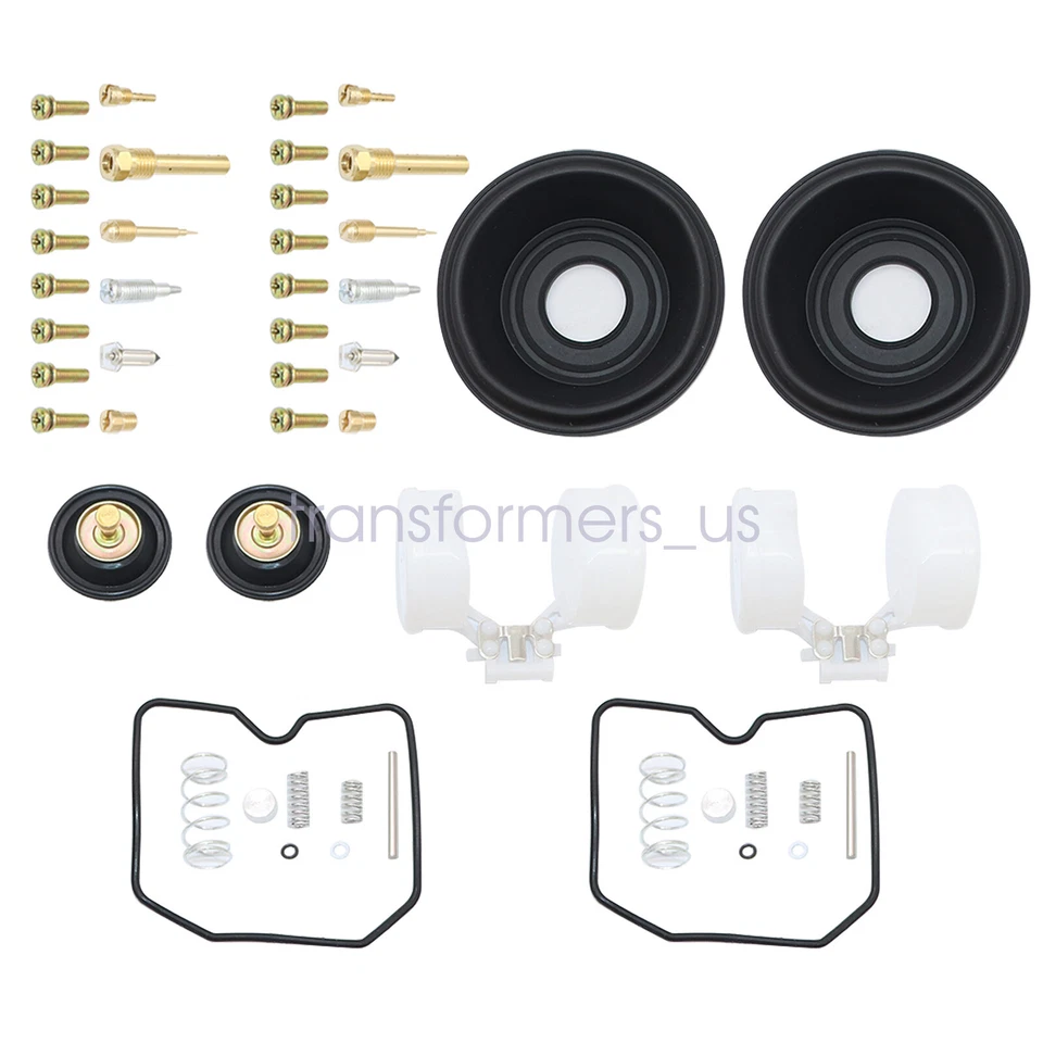 Carburetor Repair Kit Float Diaphragm Fit Kawasaki Ninja 250R EX250J 2011 2012 - Image 2 of 4