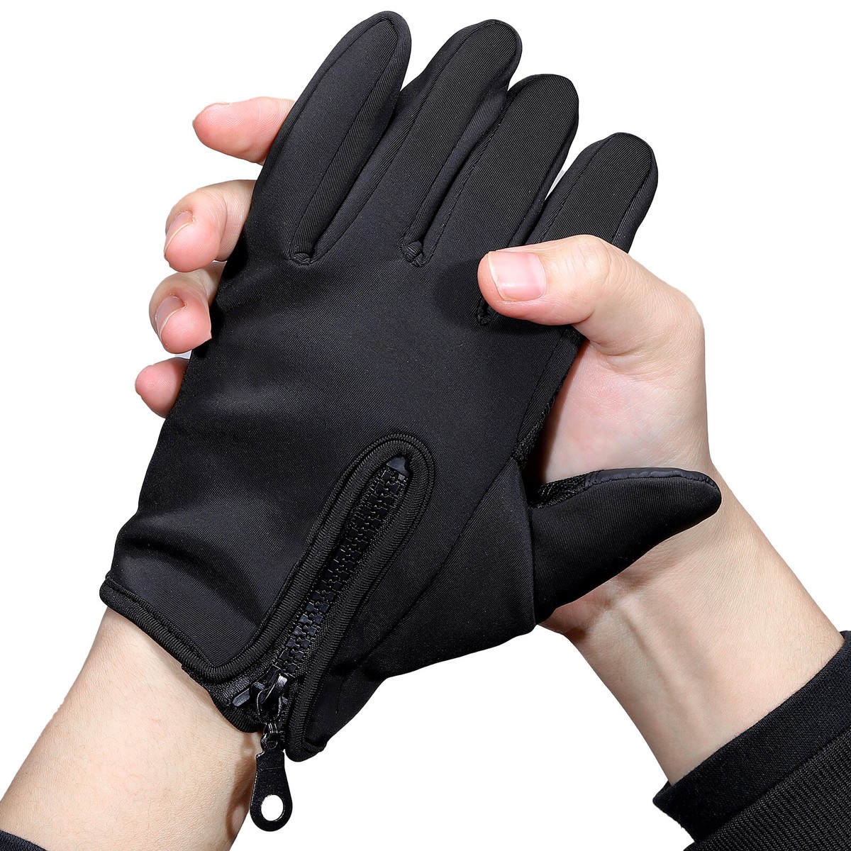 Pair Thermal Mittens Touch Screen Windproof Waterproof Winter