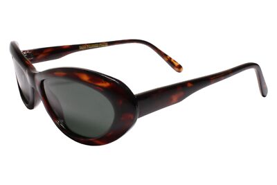 True Vintage 80s 90s Womens Rounded Cat Eye Tortoise  display picture 1