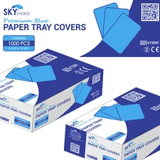 Dental Paper Tray Cover Size B / C / F White Blue Pink Green Lavender Yellow