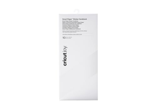Cricut Smart Paper Sticker Cardstock   White   14cm x 33cm (5.5" x 13")   10-Pac - Photo 1/4