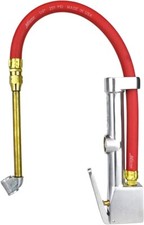 Milton S-506 Original Dual Head Chuck Tire Inflator Gauge - 15" Hose, 10-160 PSI
