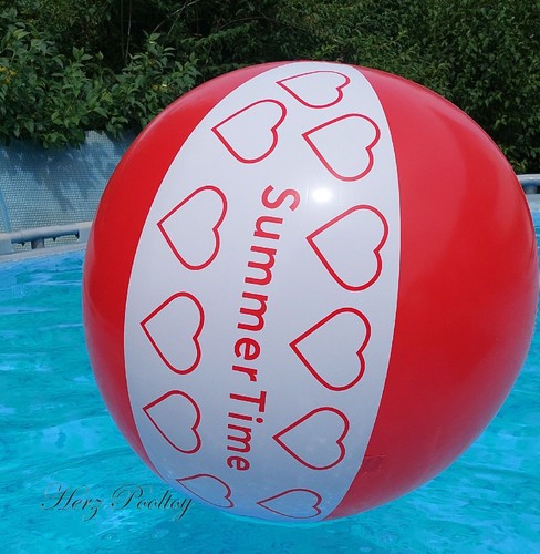 NEU XL aufblasbarer Wasserball / Beach Ball "Summer Time" ~100 cm - Bild 6 von 11