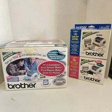 Multi-Finisher Laminator Sticker Maker Brother Backster LX-570 W/2 Cartridges