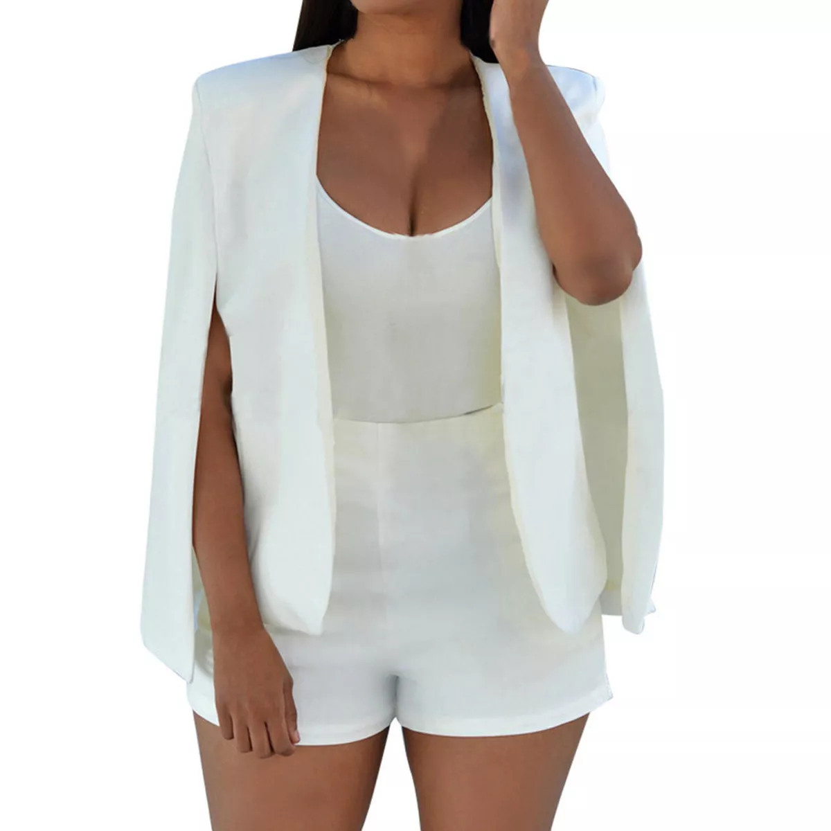 Short cape blazer sale
