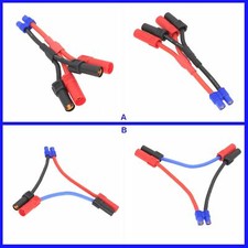 EC3 1 Female to 2 Male /Female- HXT150 Series Parallel Harness Wire Lipo Adapter