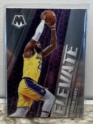 2020-21 Mosaic LeBron James Elevate Insert No. 23 Los Angeles Lakers