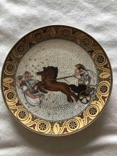 2 Gold Plated 8” Plates Gloria Fine Porcelain Bavaria Handwork Bayreuth - Picture 3 of 9