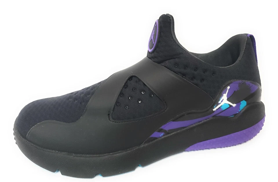 Para Hombres Nike Jordan Trainer Essential 888122 018 Negro Sin Cordones Tenis Zapatos Foto 2 de 3