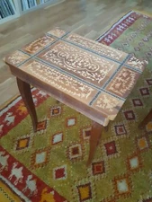 Italian Sorrento intarsia melody sewing table