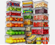 AISOON 40 Piece Large Food Storage Containers with Lids - BPA Transparent