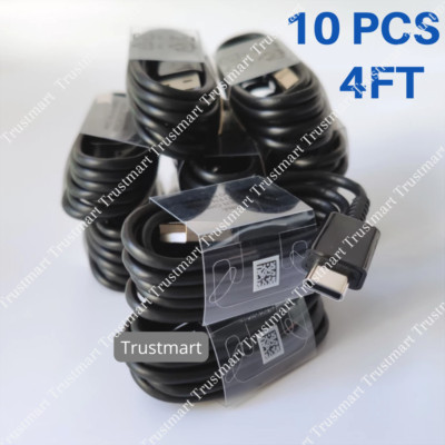 Wholesale Lot 10X For Samsung GalaxyS20 S10 Fast USB C Type C Charger Cable Cord