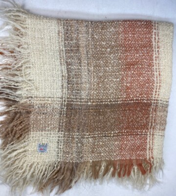 Vintage Avoca Handweavers Made in Ireland Wool Blanket UK