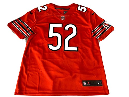 Chicago Bears Khalil Mack #52 Orange Vapor Limited Stitched Jersey Men’s Large