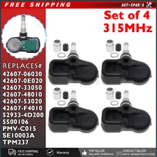 4x Tire Pressure Sensor 42607-06030 TPMS 315MHz for Toyota Avalon Camry Tacoma