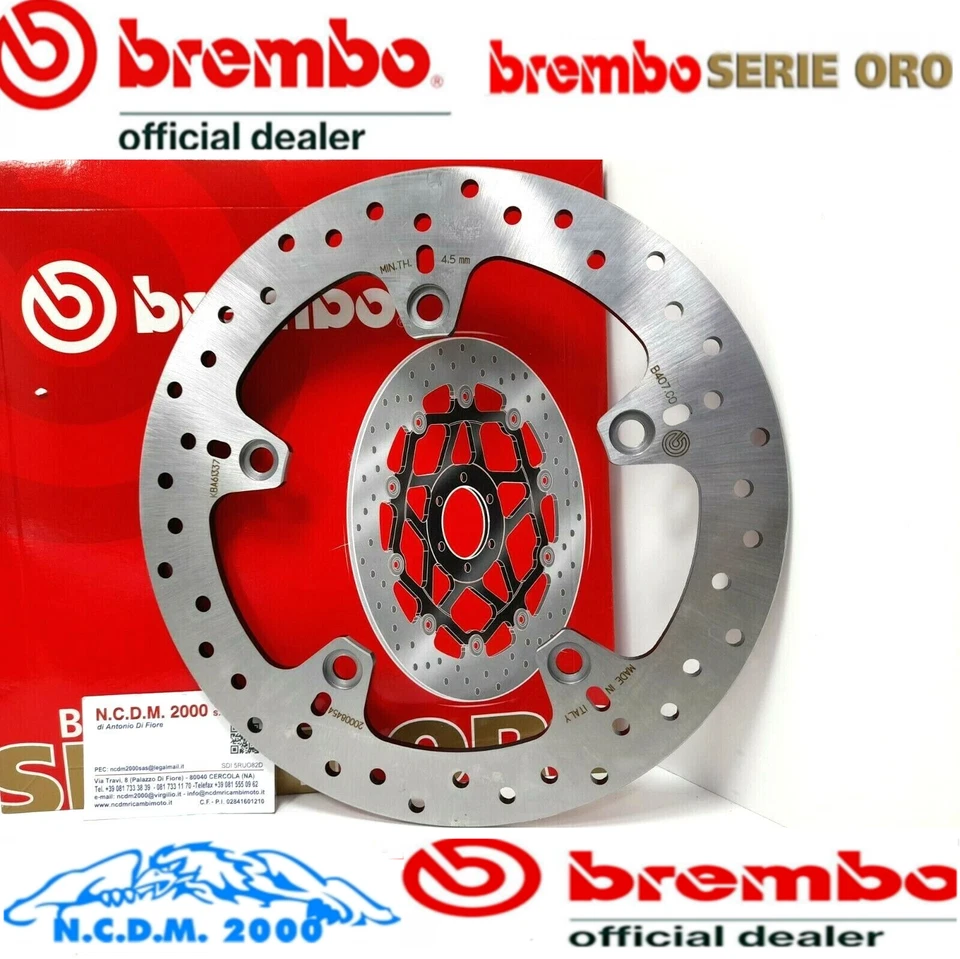 DISCO FRENO POSTERIORE BREMBO ORO BMW R 1200 GS 2004-2005 2006 2007 2008 2009 - Immagine 4 di 4