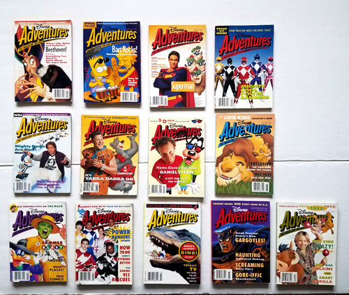 Disney Adventures Magazine 1994 Set Of 13 Issues Includes Collector Issue #50
