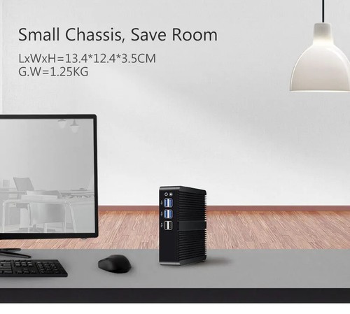 Fanless Mini Intel i7 4500U i5 4200U 8USB Gigabit Ethernet HDMI VGA Display - 第 9/12 張圖片