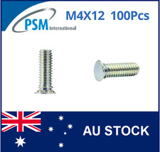 SELF CLINCHING STUD M4 X 12 STEEL YELLOW ZINC PLATED PSM PFHM412Y X 100PCS