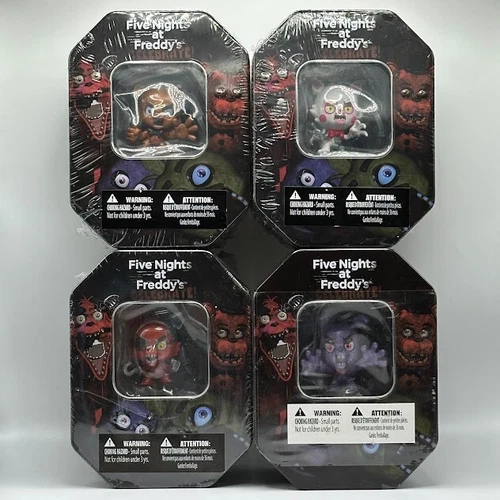 Five Nights At Freddy's Collectors Tin Set of 4 Collection FACTORY SEALED!