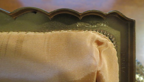 Whiting & David Gold Sequin Evening Bag / Purse EXC!! - Picture 4 of 5