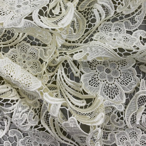 18 Colors Maggie Guipure Venice Medium to Heavy Weight Lace Fabric by the Yard - Picture 44 of 73