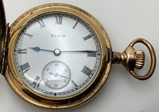 1914 Elgin Grade 298 0s Model 2 7J Hunter Gold Filled Pocket Watch
