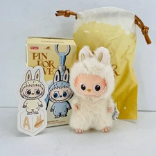 POP MART Labubu The Monsters Pin For Love Series Mini Vinyl Plush Doll Pendant A