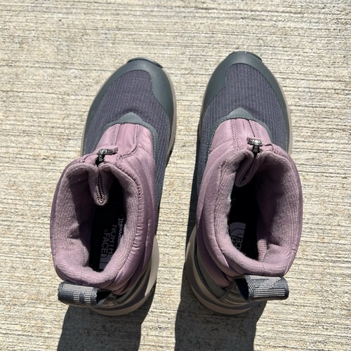 The North Face Women’s ThermoBall Eco Ankle Boots Sz 5 Purple Gray Insulated - Picture 5 of 8