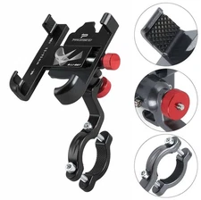 Cell Phone Mount Holder Bicycle GPS Bracket 360° Aluminium Motorcycle Handlebar
