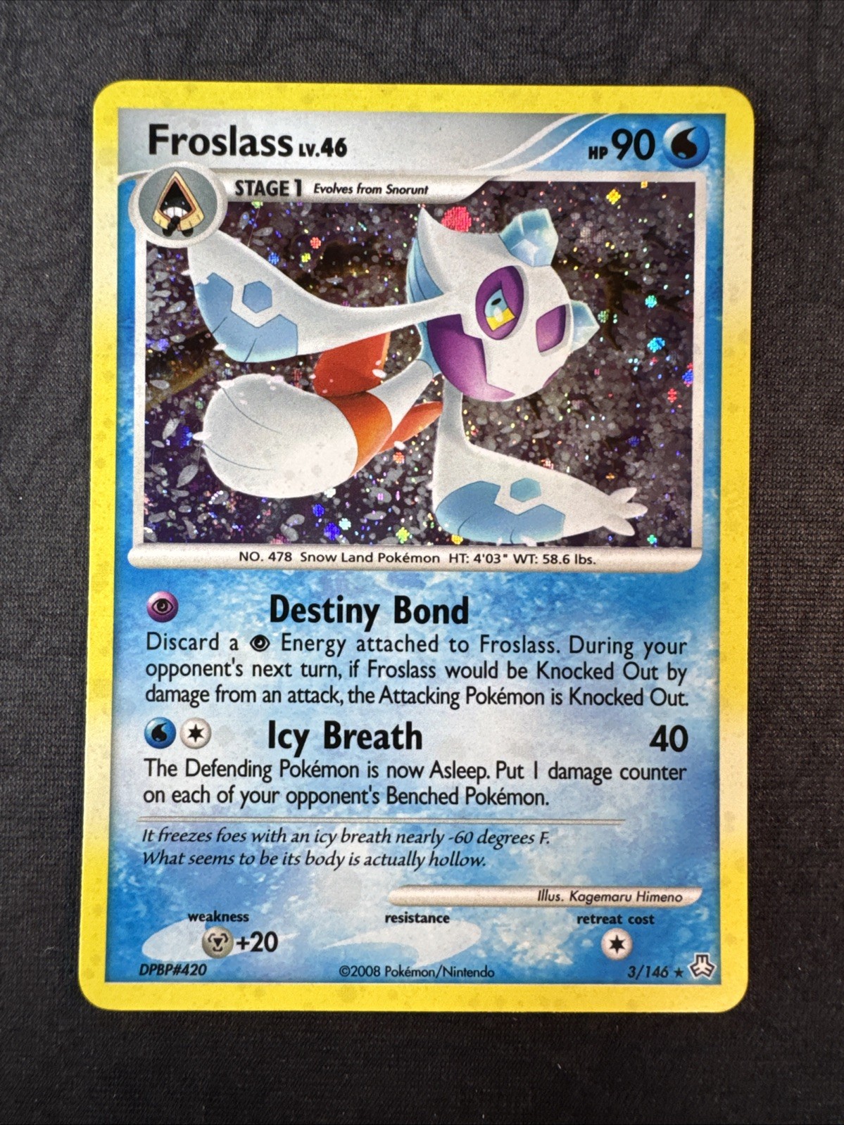 Holo Swirl Froslass 3/146 Legends Awakened Pokemon