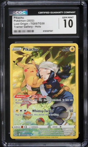 2023 Pokemon Lost Origin CHR Pikachu #GG30 CGC 10