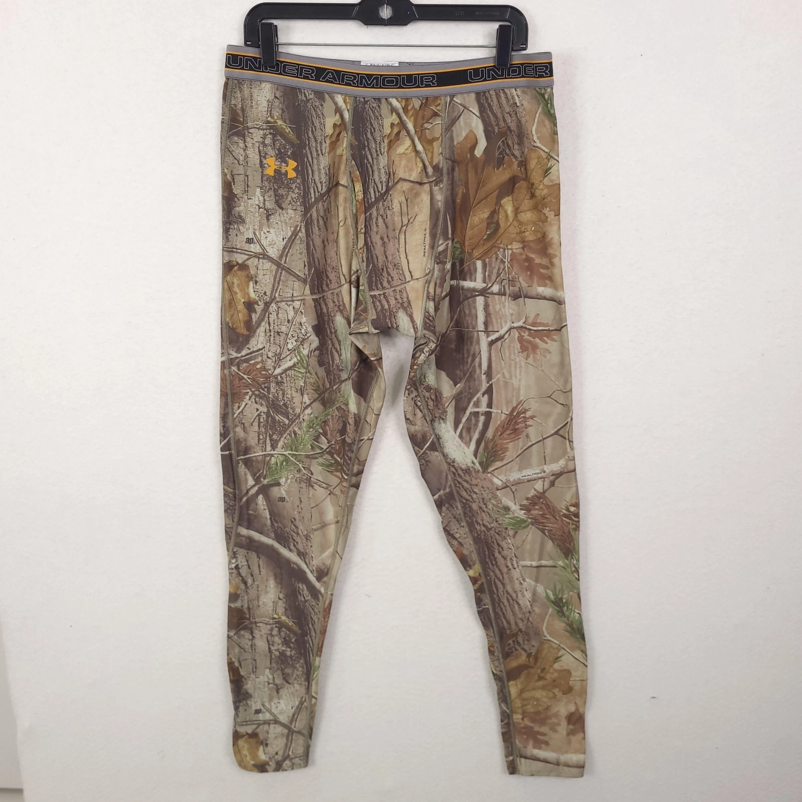 Under Armour Compression Leggings Mens 3XL Realtree Camo Hunting Base Layer