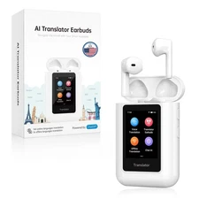 A8 AI Translation Earbuds Real Time, ChatGPT Translator Device in 144 Languag...
