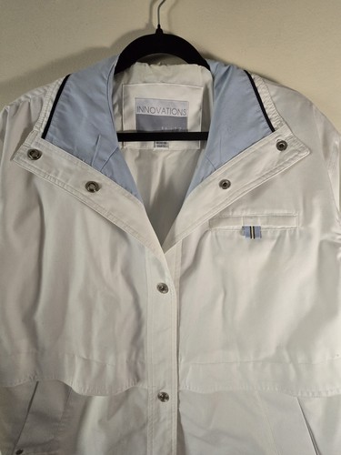 Women's Size Small White Spring Jacket by Innovations by Izzi Pre-loved - Picture 3 of 6