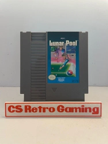 Lunar Pool (Nintendo NES) Authentic Cleaned Tested Working
