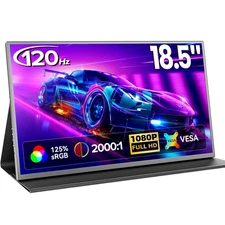UPERFECT 18.5" FHD Portable Monitor 120Hz Gaming Screen Laptop Monitor Extender
