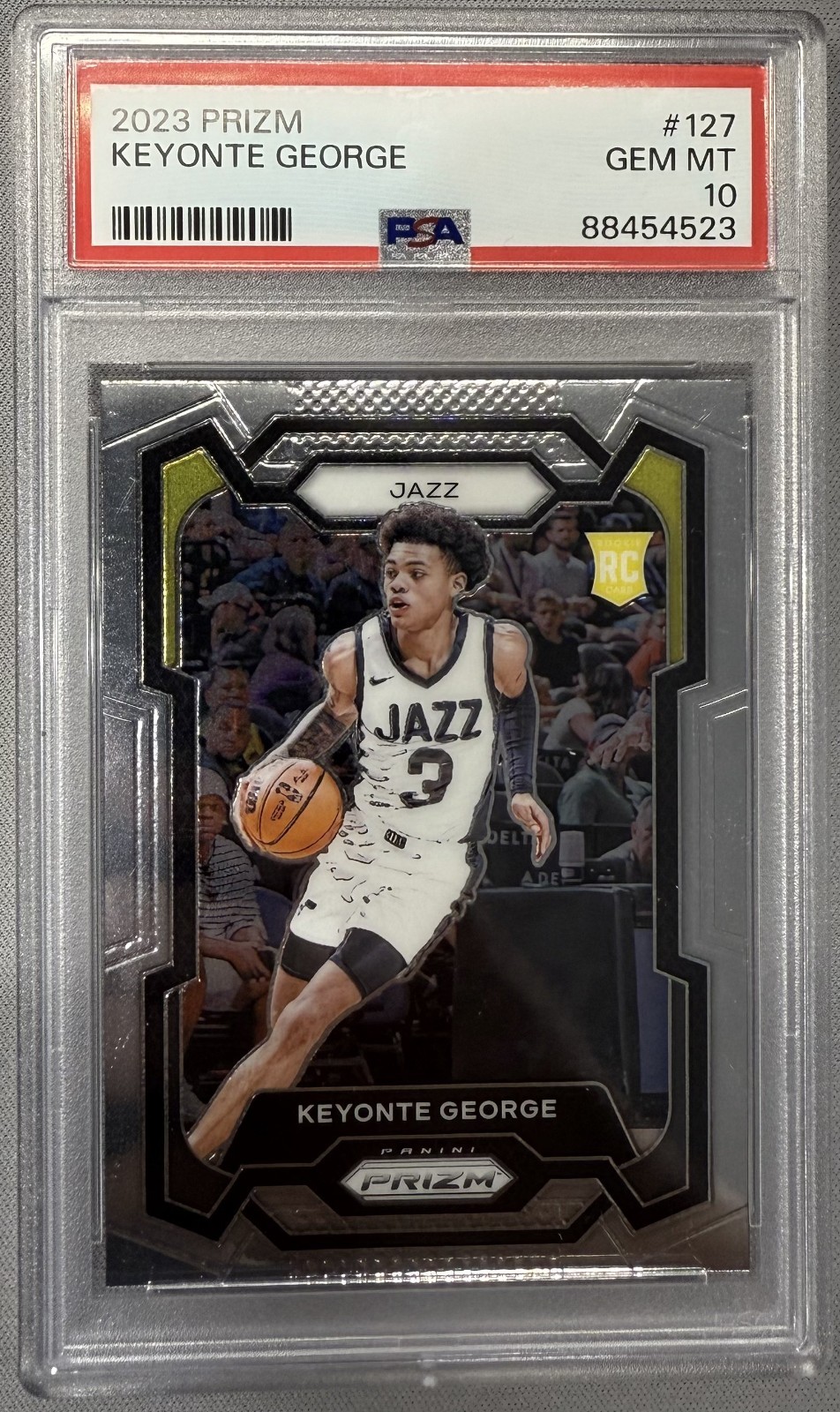 2023-24 Panini Prizm Keyonte George #127 Rookie Utah Jazz PSA 10