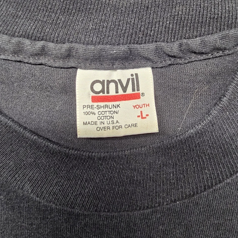 VTG 1995 Batman Forever The Riddler T-Shirt Youth Large Anvil USA Single Stitch - Image 2 of 4