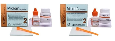 PREVEST DENPRO 2 Packs of MICRON Superior Strong Teeth Repair Permanent Cement Cavity Filling