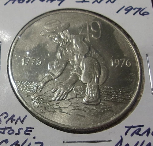 HOLIDAY INN 1976 $1 TRADE DOLLAR CASINO GAMING SLOT TOKEN - San Jose, California