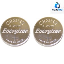 CR2032 Lithium Battery 3V Coin Cell Value Pack of 2