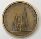 Napoleon Emp. Et Roi 1805 Bronze Tribute Medal 41mm The Te Deum at the Cathedral