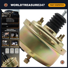 Universal 7 Single Diaphragm Zinc Vacuum Power Brake Booster - High Performance Universal 7 Single Diaphragm Zinc Vacuum Power Brake Booster - High Performance