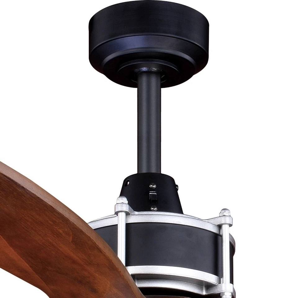 Curtiss 1-Light Ceiling Fan in Industrial Style 21.75 Inches Tall and 52 Inches - Image 3 of 4