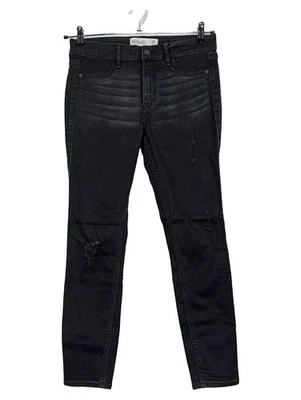 Abercrombie & Fitch Jean Skinny Femme Noir Destroyed (EU 36, INT S, W28) - Photo 1/4